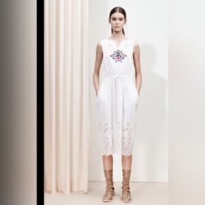 Suno  • Dress Embroidered in White